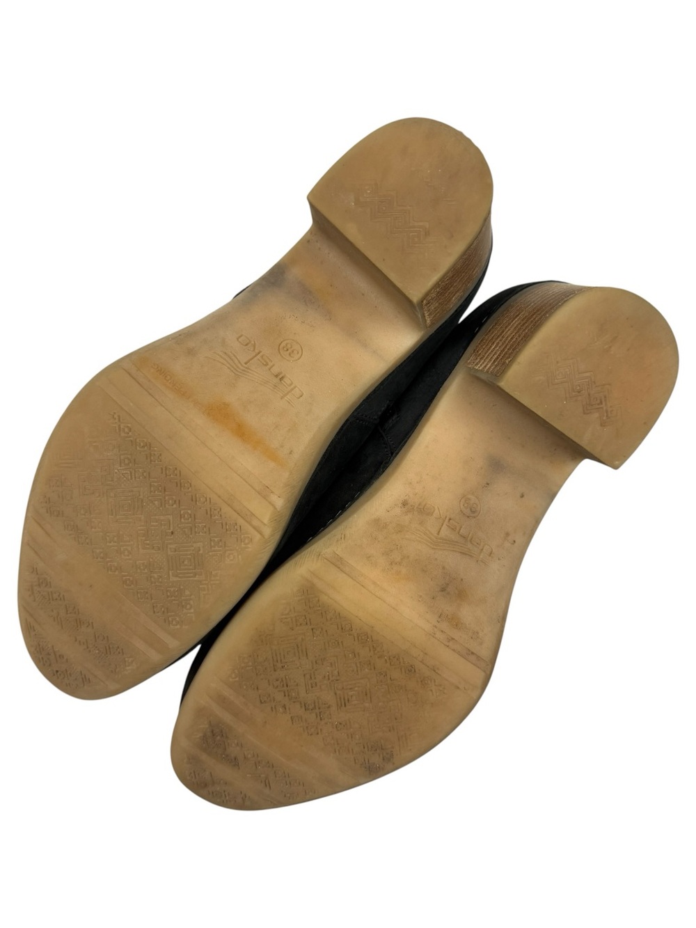 Dansko Henley Suede Black Clog Ankle Boots - Picture 6 of 7